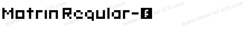 Motrin Regular字体转换